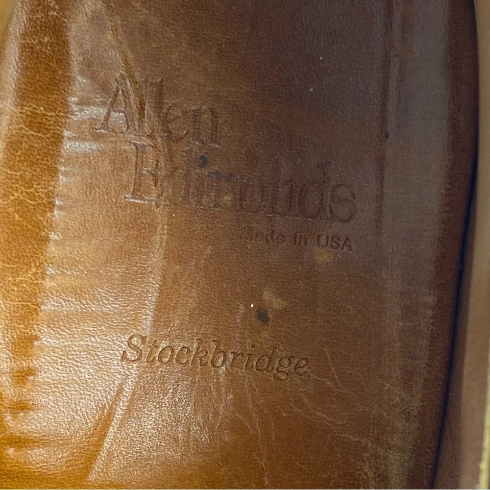 Allen Edmonds‎ Shoes 11 B Mens Brown Stockbridge Split Toe Leather Oxford